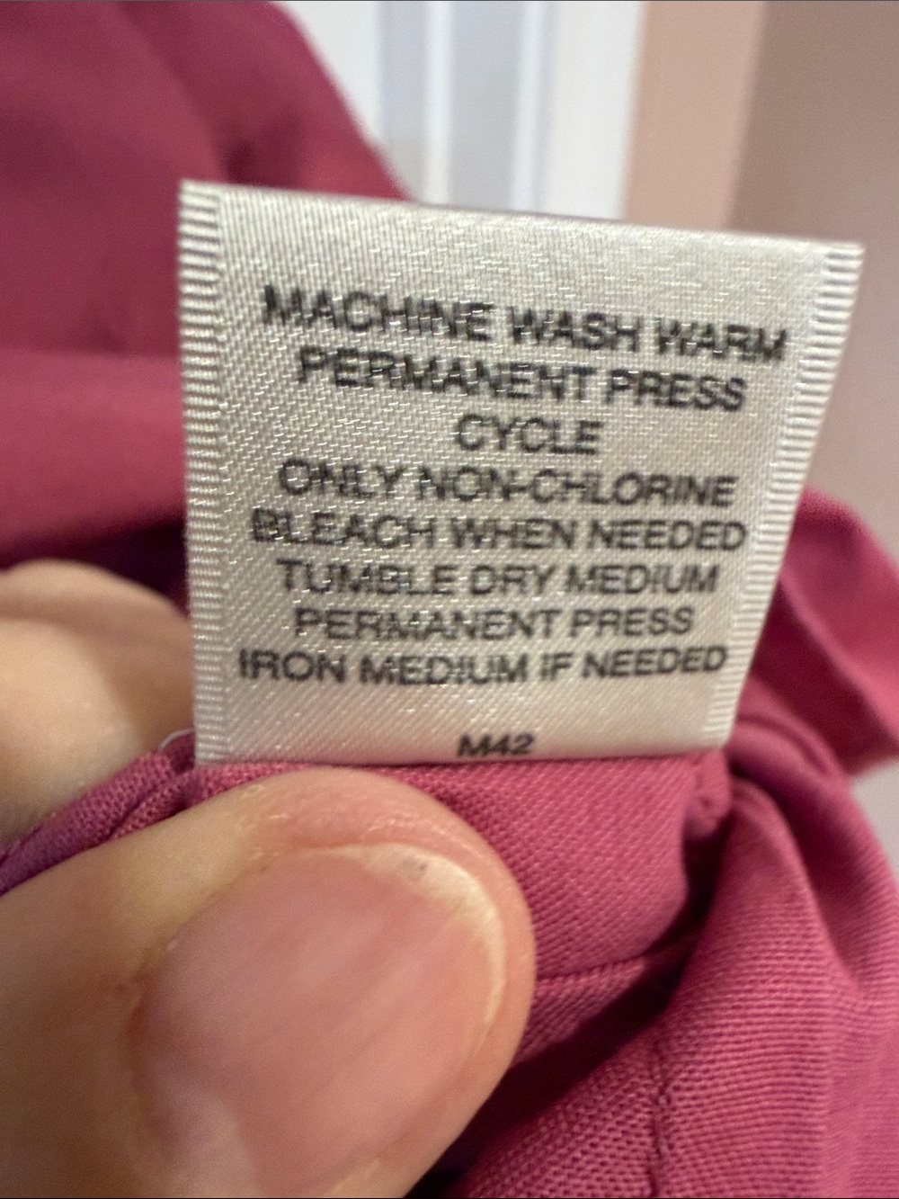 Van Heusen Sleeveless Button-Front Shirt - Deep Raspberry - Picture 7 of 9